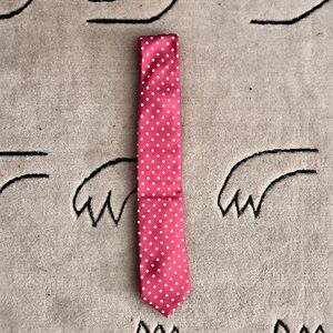 Boss Hugo Boss Red Polka Dot Silk Tie